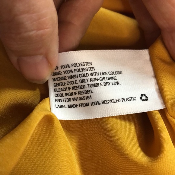 A New Day Women’s Dress Stripe V Neck Self Tie Belt Lined Swingy Skirt - Picture 5 of 5